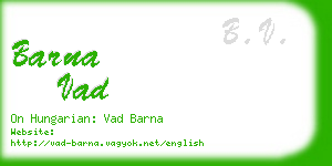barna vad business card